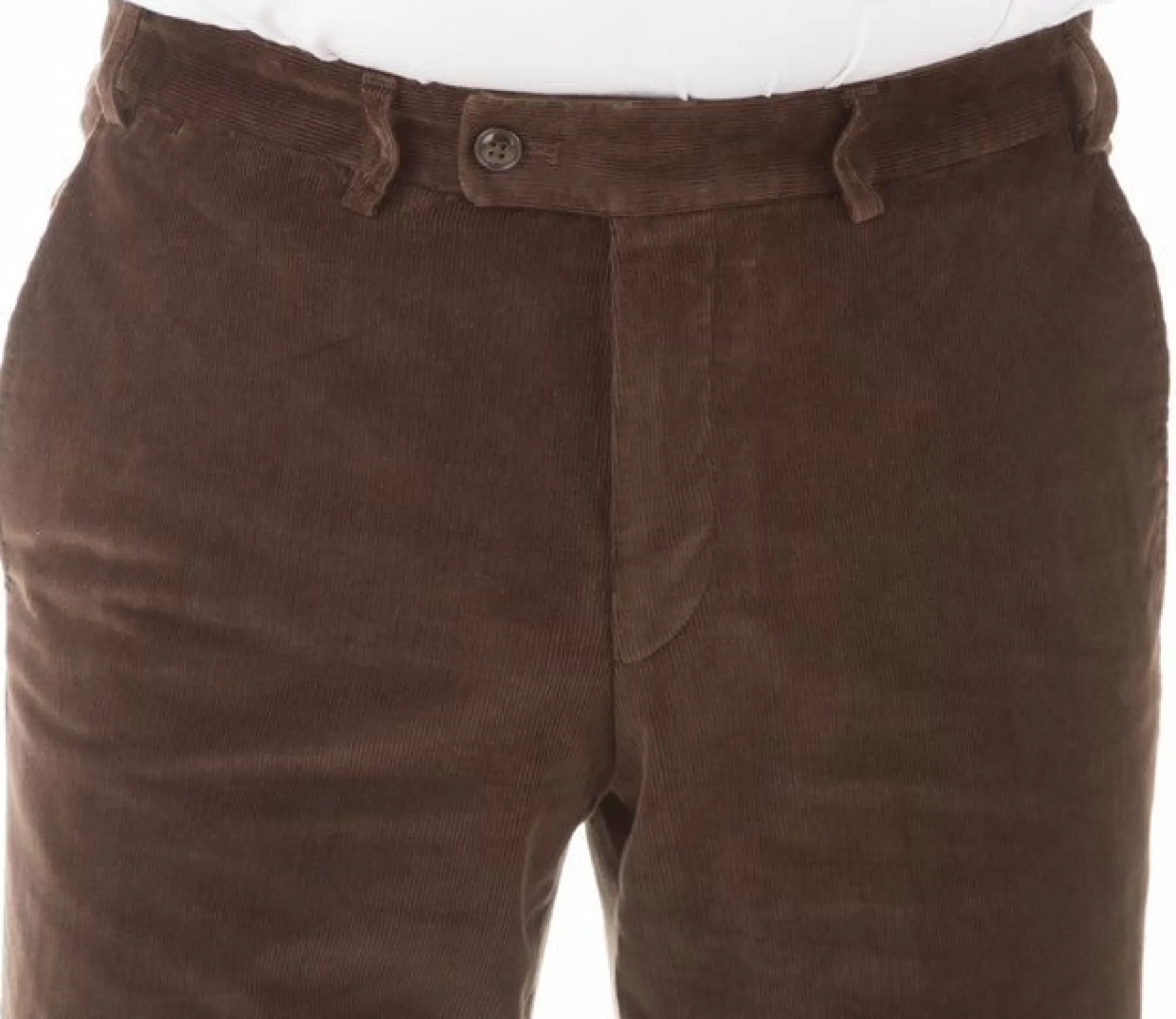 New Henry Bucks HENRY SARTORIAL X HILTL Parma SUPIMA® Corduroy Trouser BROWN BROWN 36