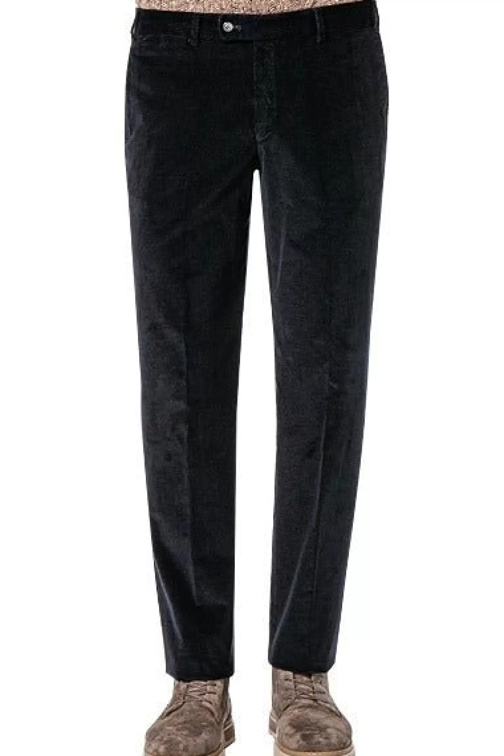Fashion Henry Bucks HENRY SARTORIAL X HILTL Parma SUPIMA® Corduroy Trouser DARK NAVY