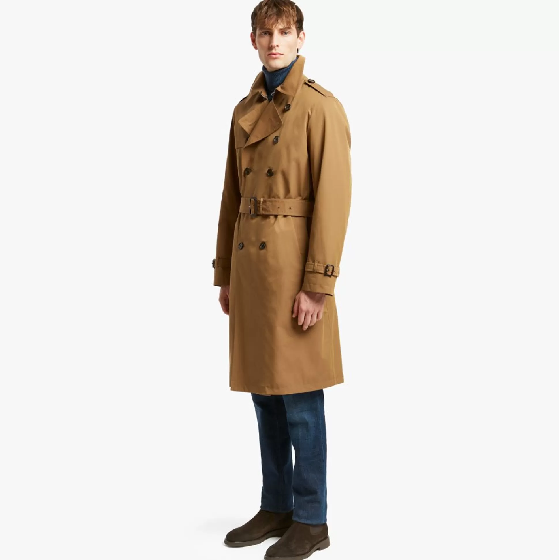 Outlet Henry Bucks HENRY SARTORIAL X SEALUP Fiori Trench Coat CAMEL REG