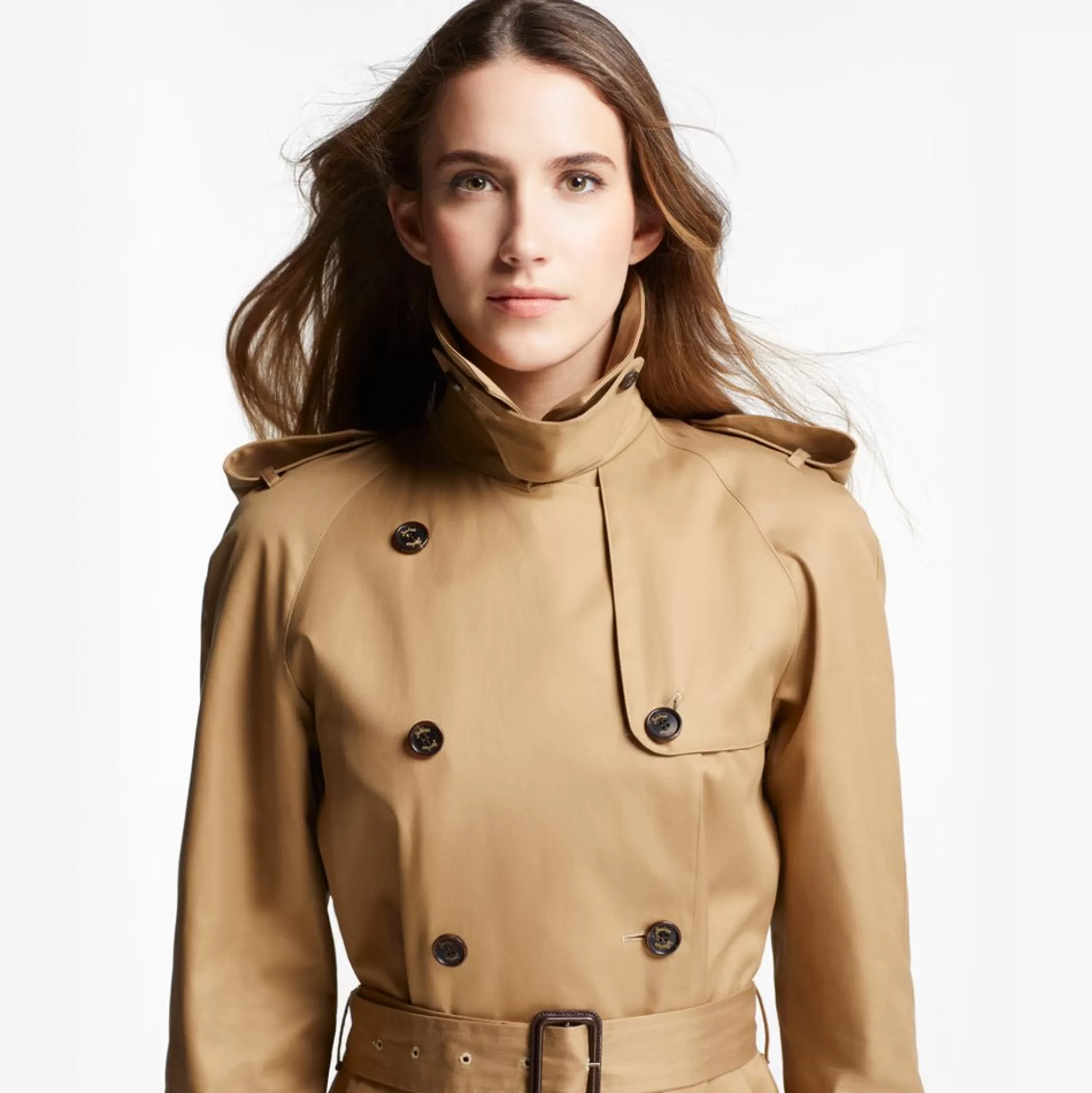 Best Sale Henry Bucks HENRY SARTORIAL X SEALUP Long Trench Coat CAMEL REG