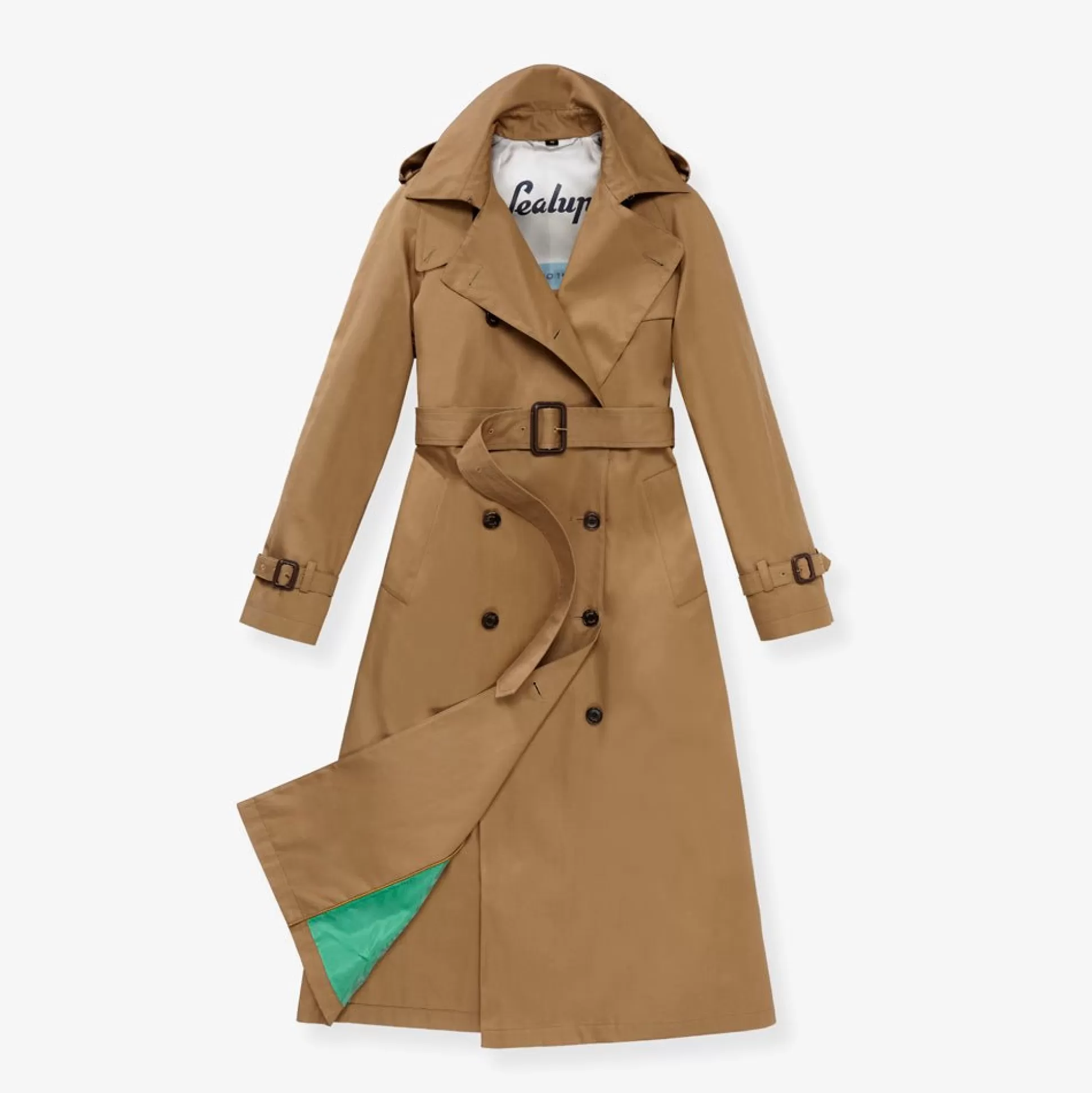 Best Sale Henry Bucks HENRY SARTORIAL X SEALUP Long Trench Coat CAMEL REG