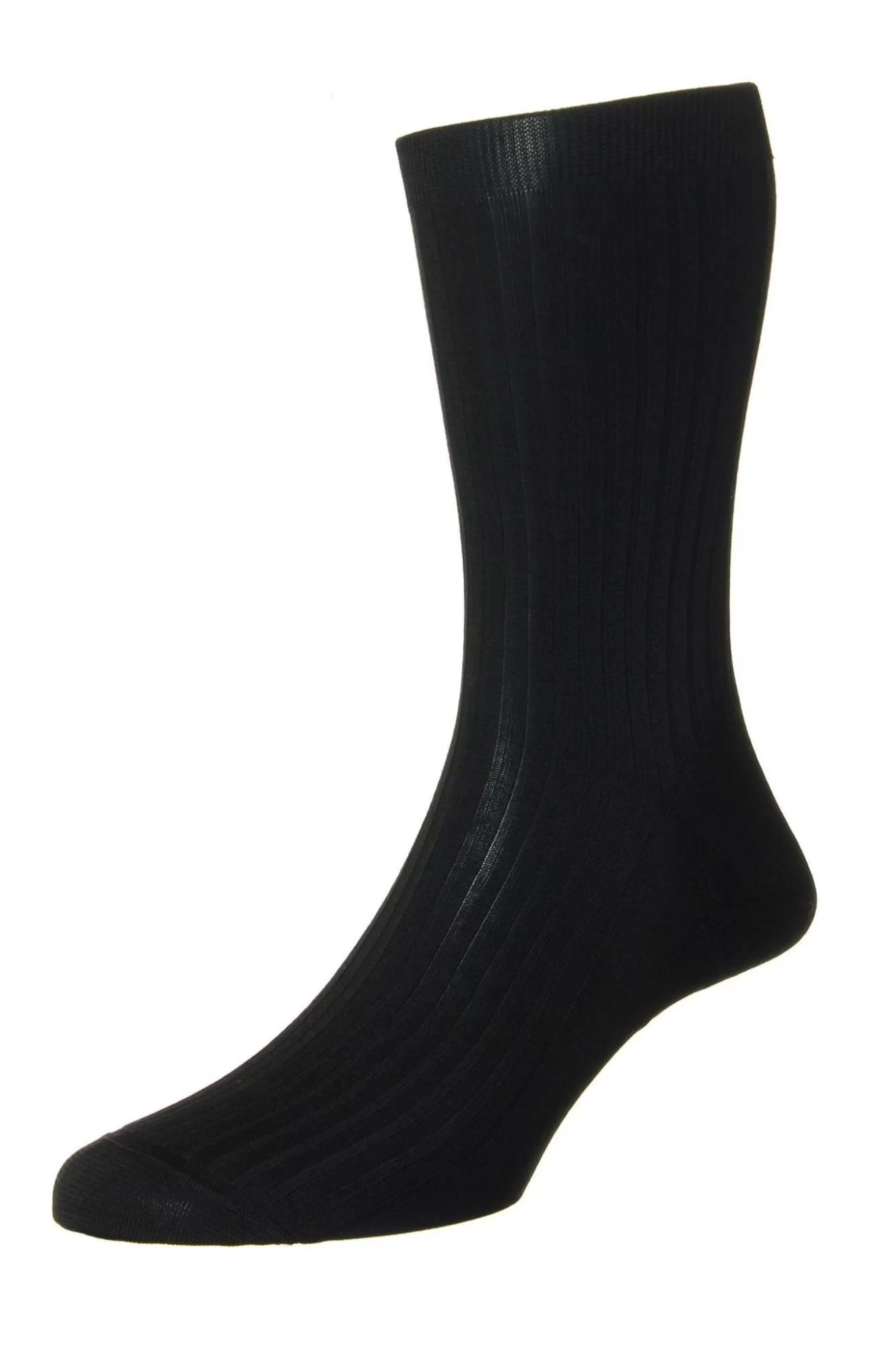 Online Henry Bucks PANTHERELLA Pure Cotton Rib Sock NAVY