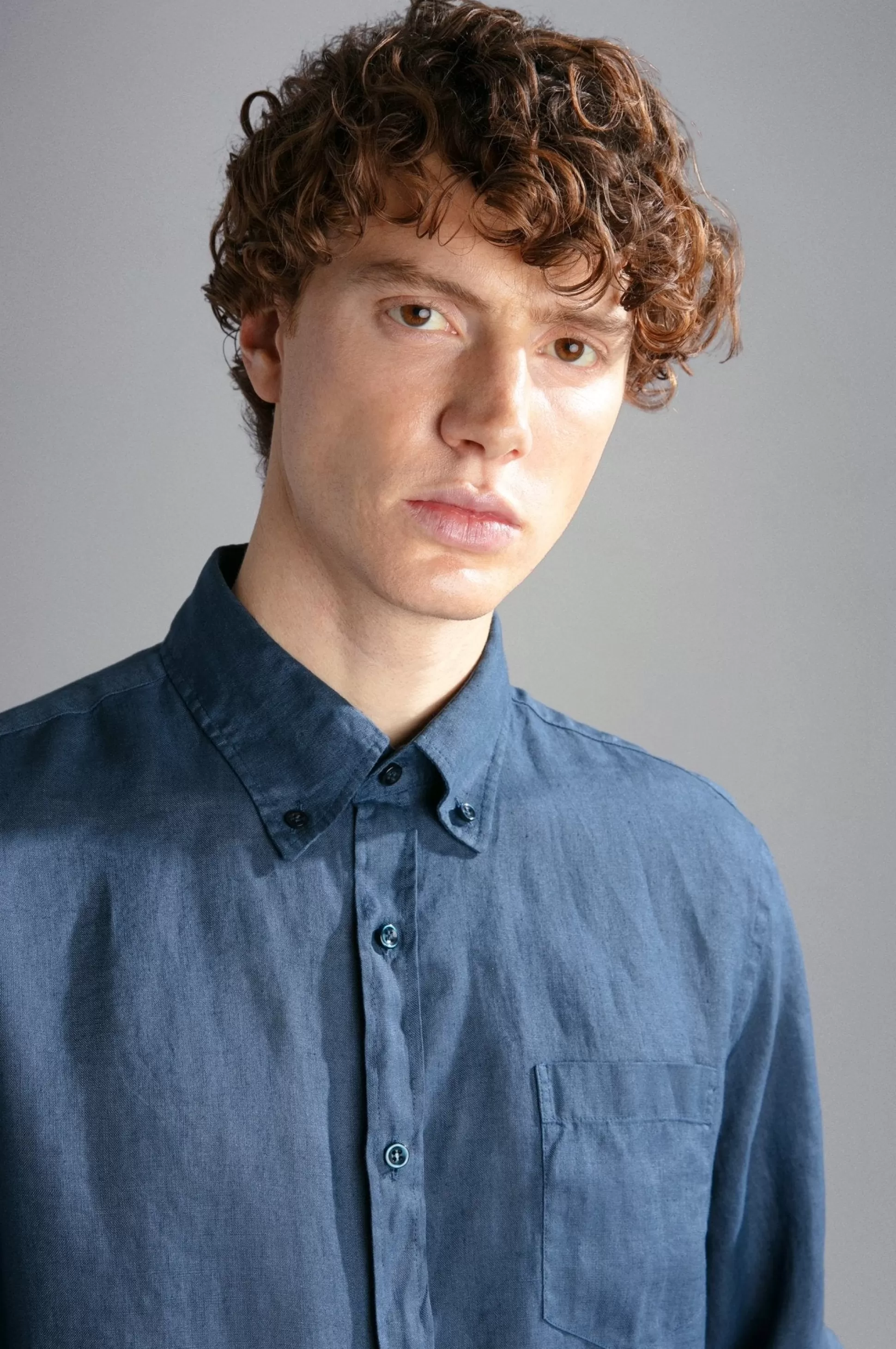 Cheap Henry Bucks PAUL & SHARK Riviera Garment Dyed Linen Long Sleeve Shirt NAVY